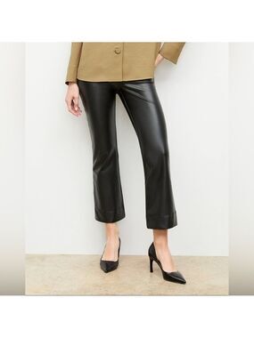 MM Lafleur The Archie Pant Vegan Leather Black Size 6